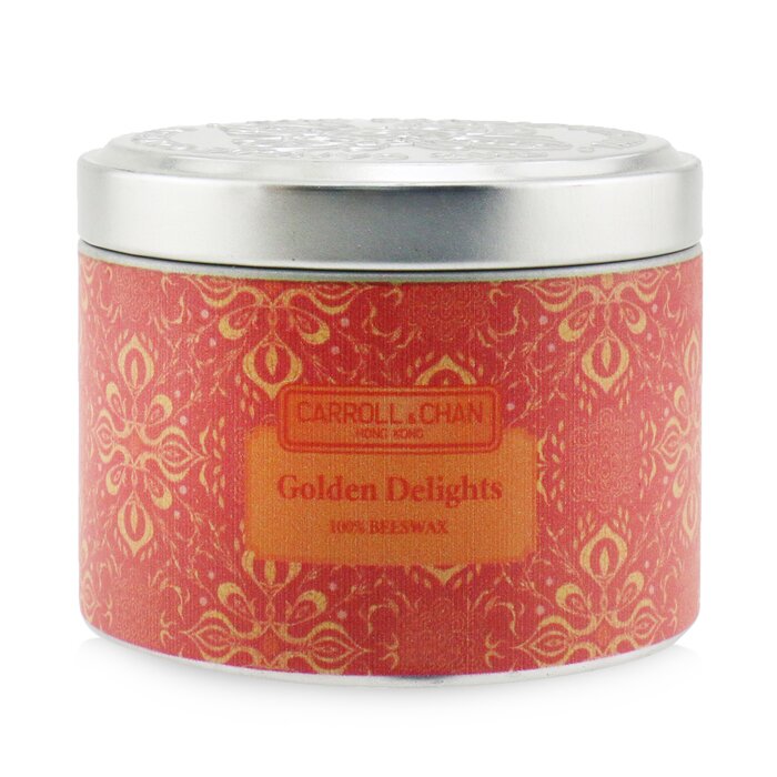 The CANDLE COMPANY (CARROLL & CHAN) - 100% Beeswax Tin Candle - Golden Delights