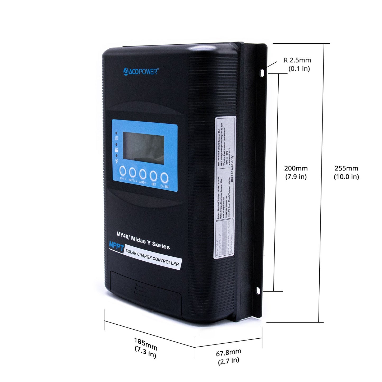 ACOPOWER 500W 12V Polycrystalline Solar RV Kits, 40A MPPT Charge Controller