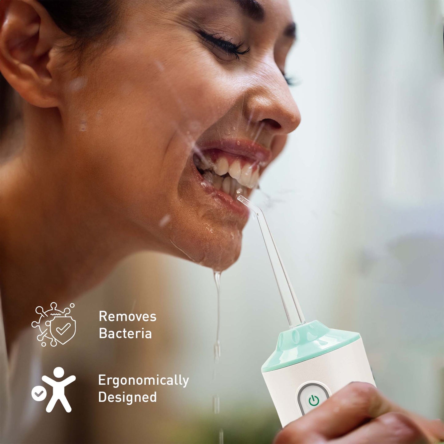 Pursonic Oral Care Power Bundle: USB Rechargeable Water Flosser, Electric Toothbrush, and Charcoal Teeth Whitener