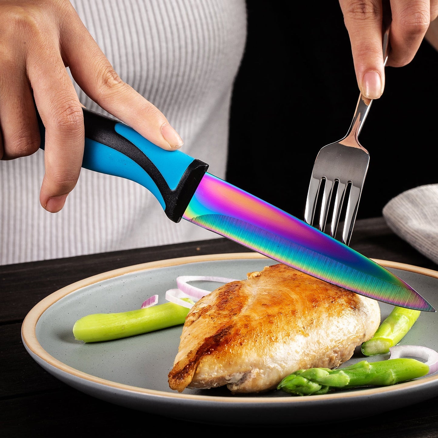 Steak Knife Set (6 Blue)