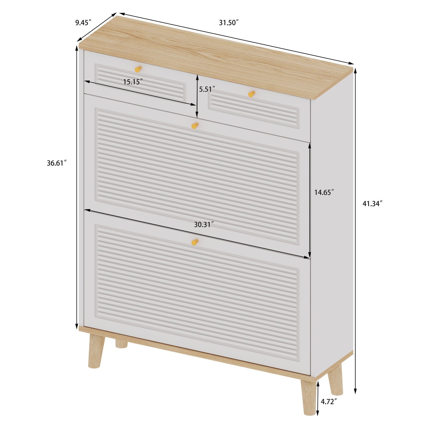 Shoe Cabinet With 2 Flip-Up Doors and 2 Drawers,narrow Shoe Rack Cabinet,freestanding Shoe Organizer,shoe Organizer for