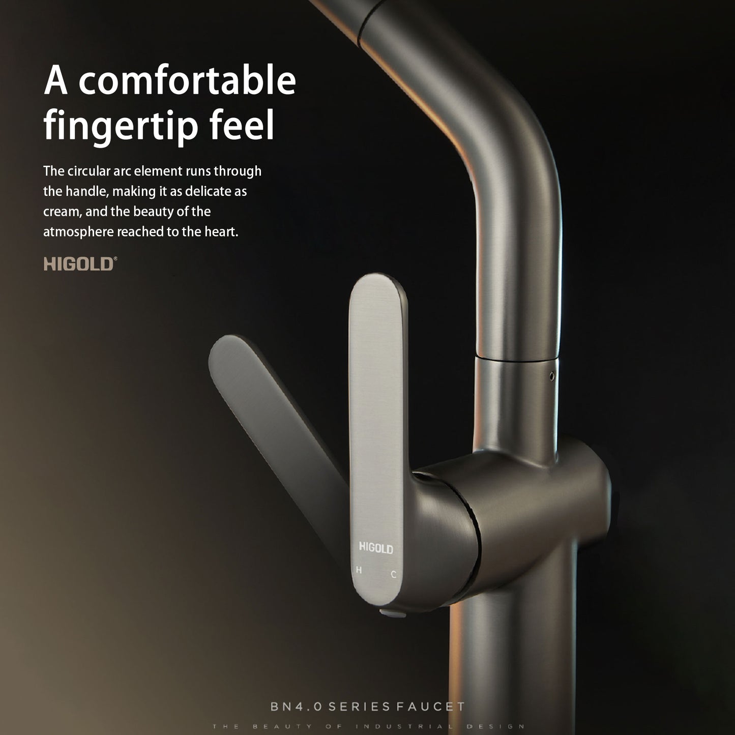 HIGOLD BN4.0 Single Handle Pull Down Kitchen Faucet