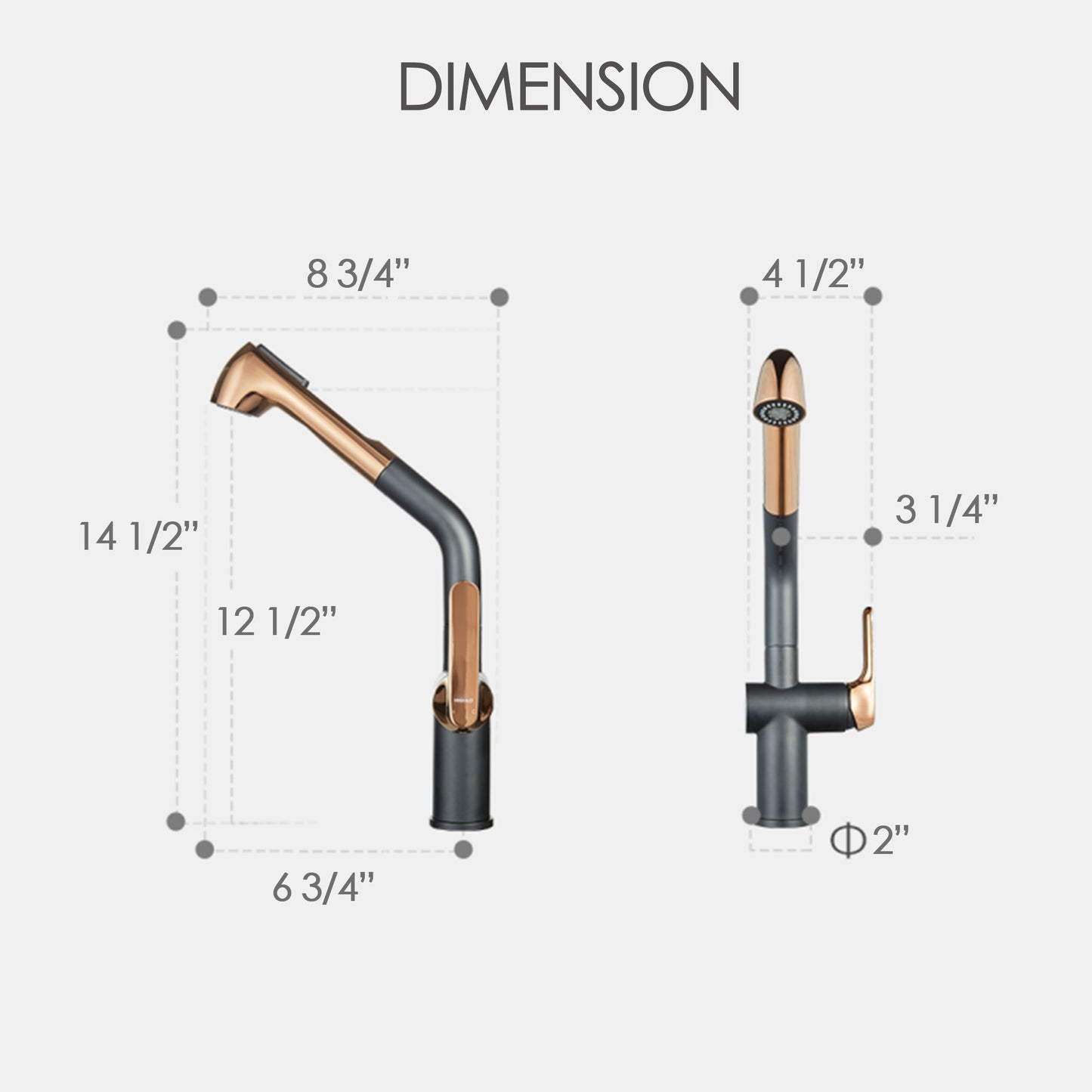 HIGOLD BN4.0 Single Handle Pull Down Kitchen Faucet