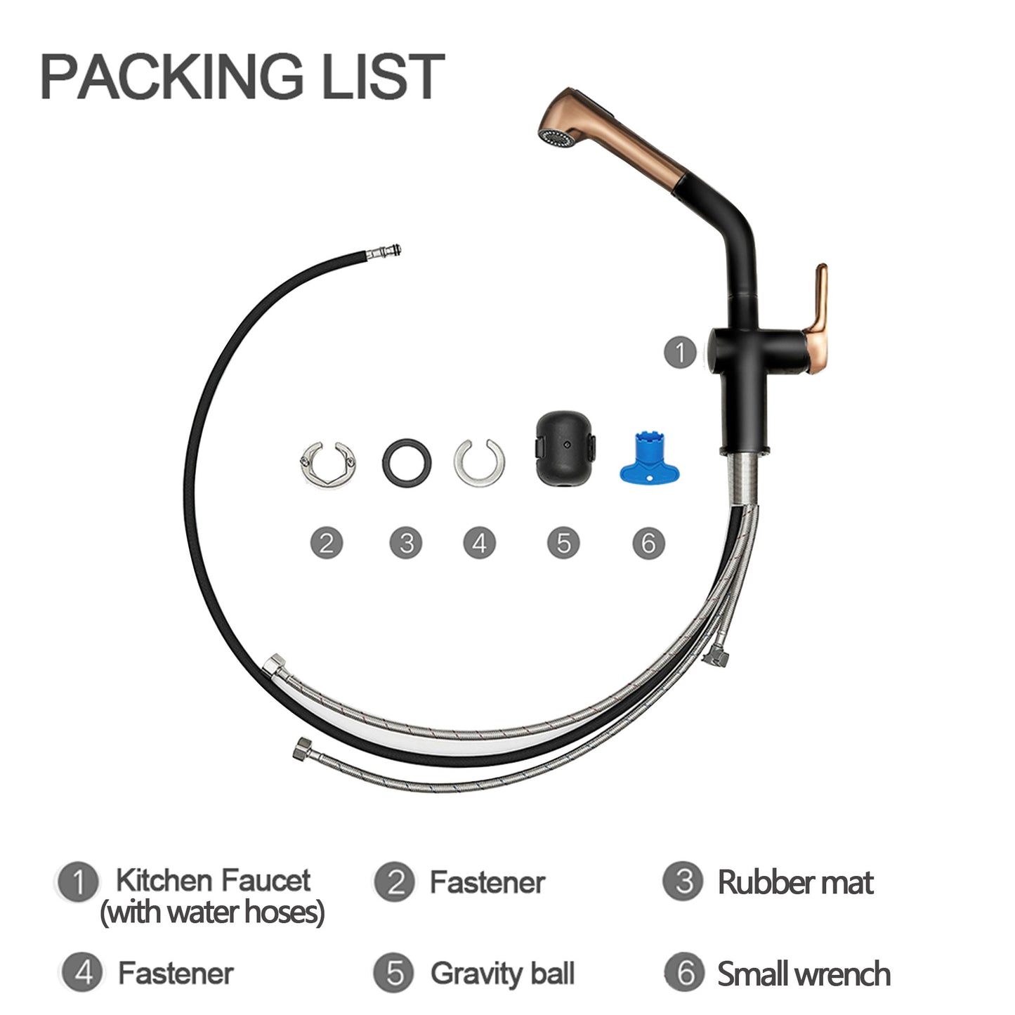 HIGOLD BN4.0 Single Handle Pull Down Kitchen Faucet