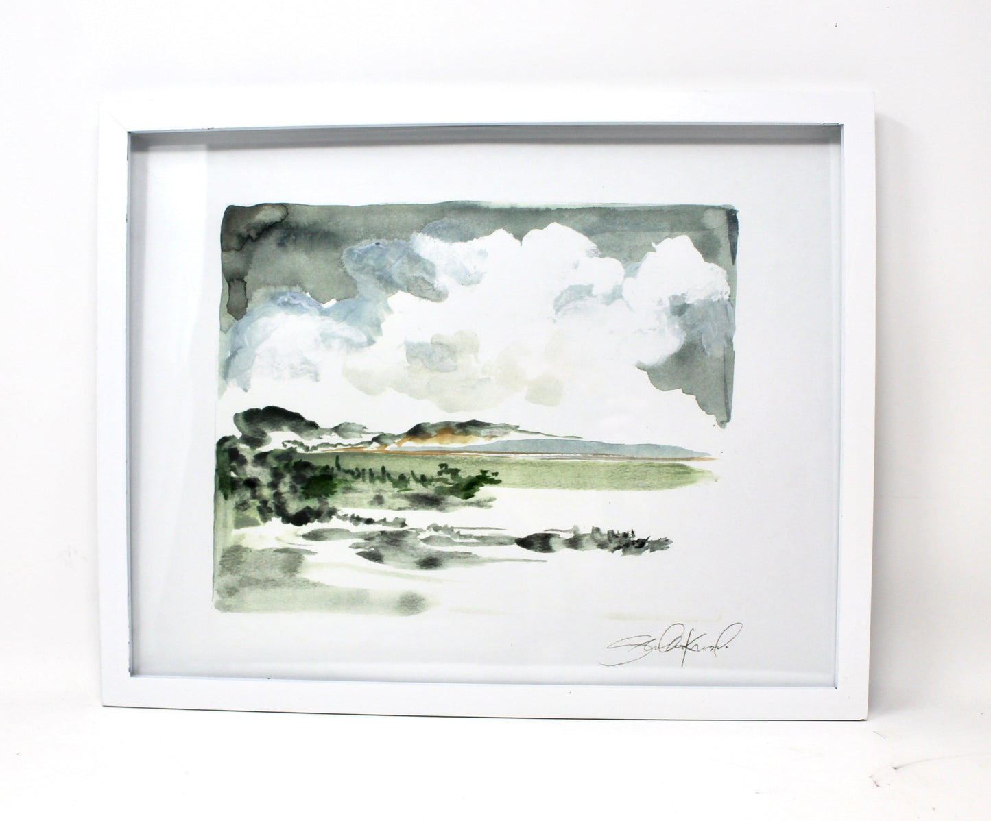 Simple Landscape Watercolor- 11x14 Print, Home Decor, Wall Art