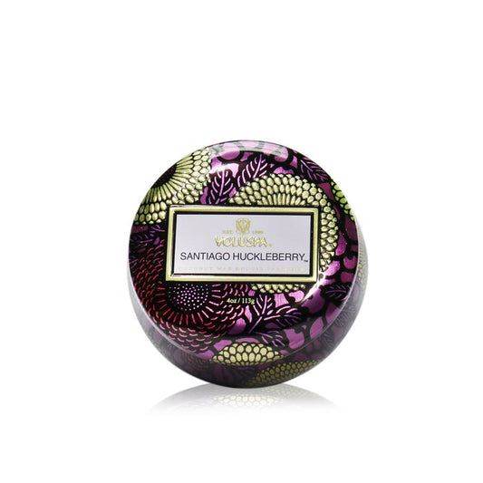 VOLUSPA - Mini Tin Candle - Santiago Huckleberry