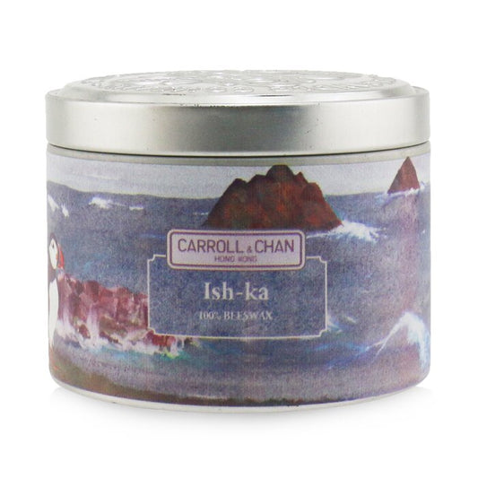 The CANDLE COMPANY (CARROLL & CHAN) - 100% Beeswax Tin Candle - Ish-Ka