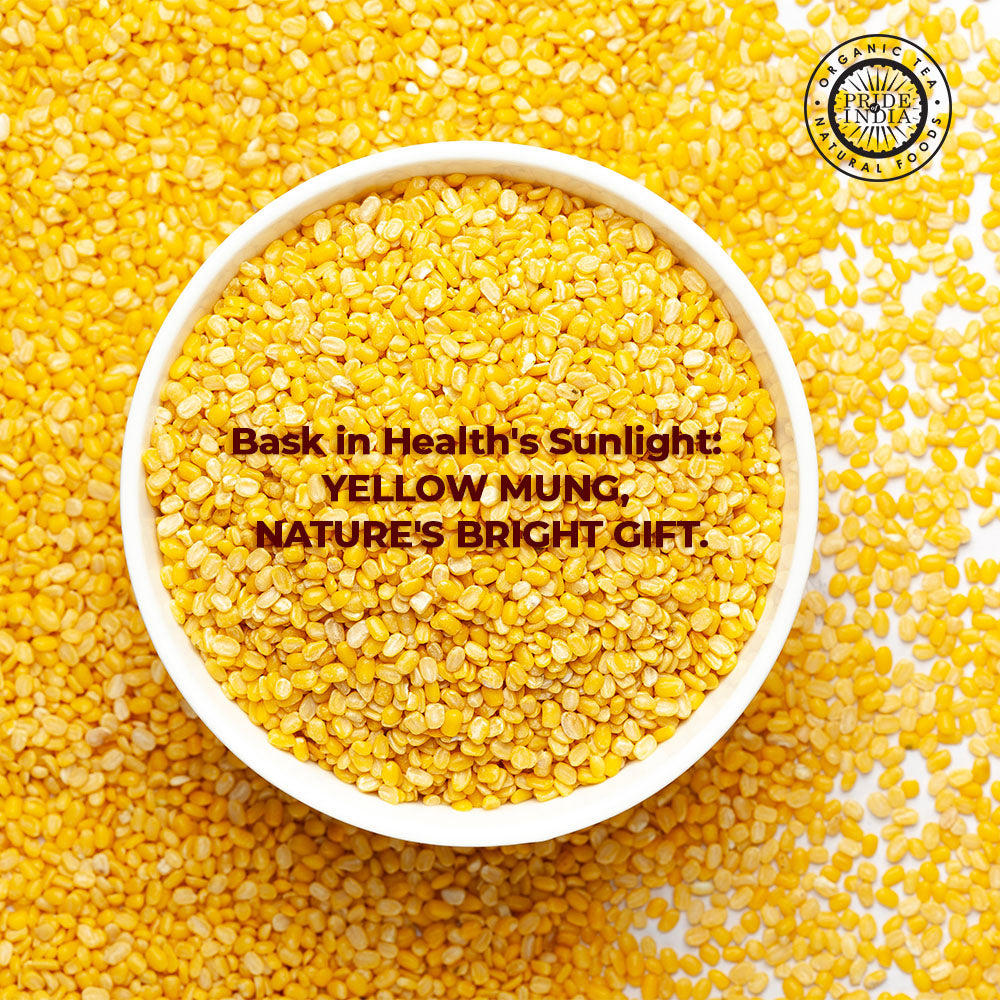 Indian Split Yellow Mung Lentils - Protein & Fiber Rich Moong Dal Jar