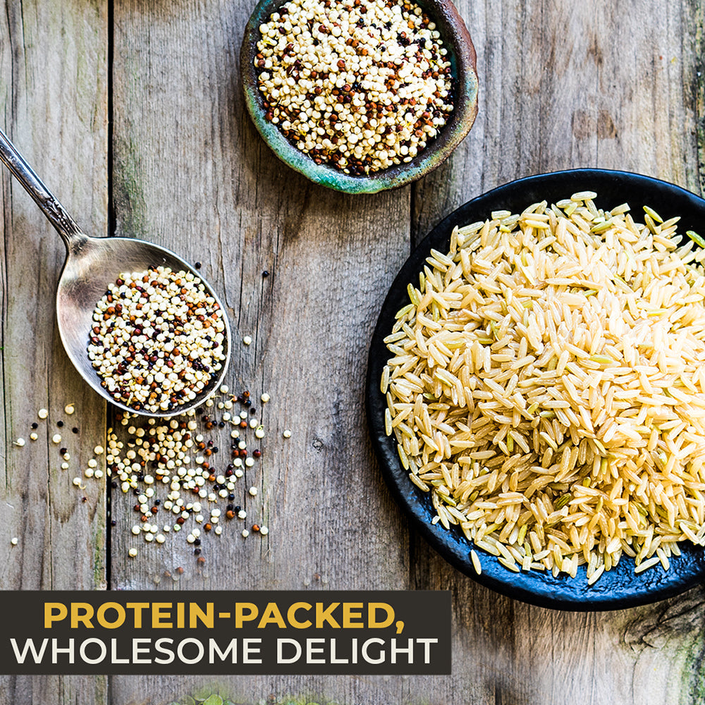 Quinoa & Brown Basmati Whole Grain Mix - Protein Rich Super Grain Jar