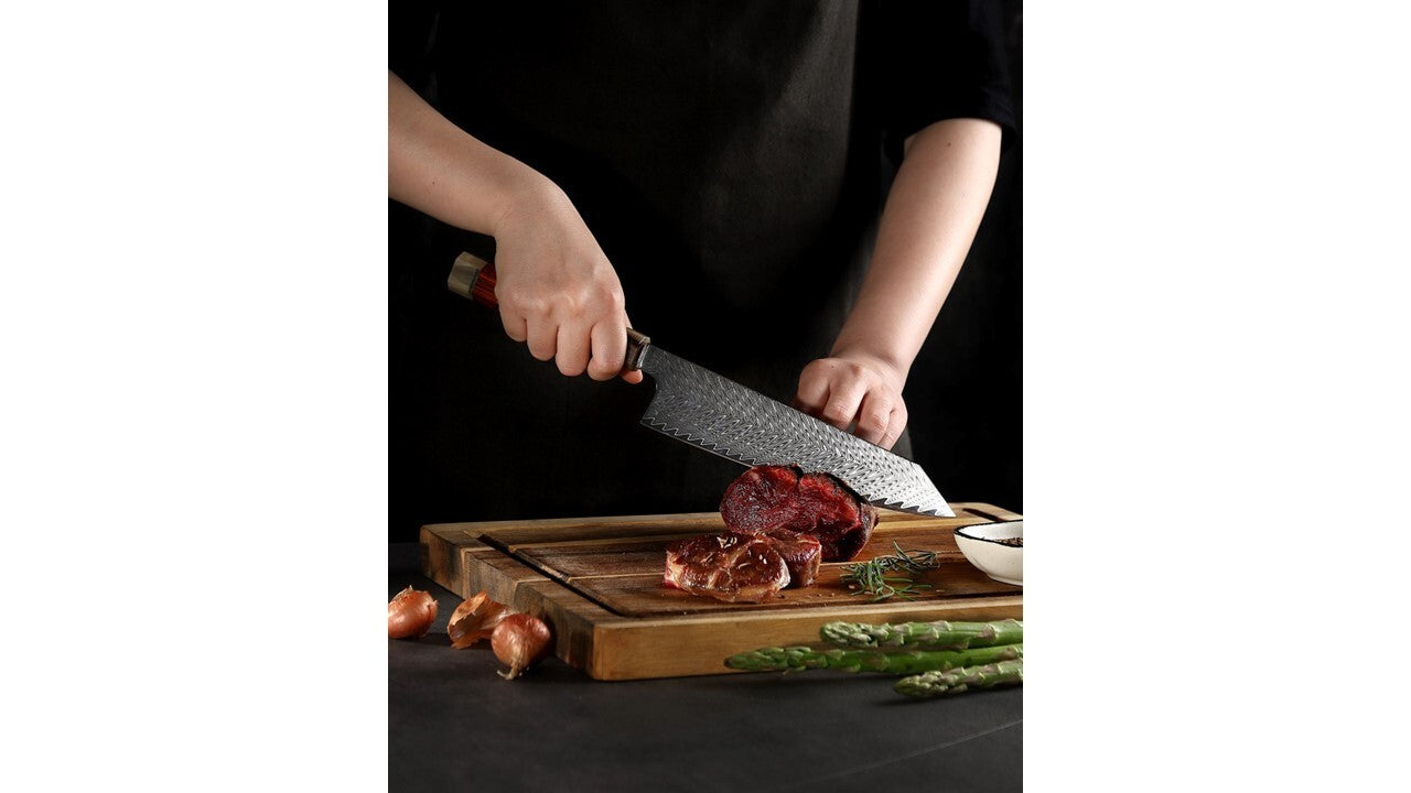 Xin Cutlery XC 105 handcrafted 8  Japanese style kiritsuke.