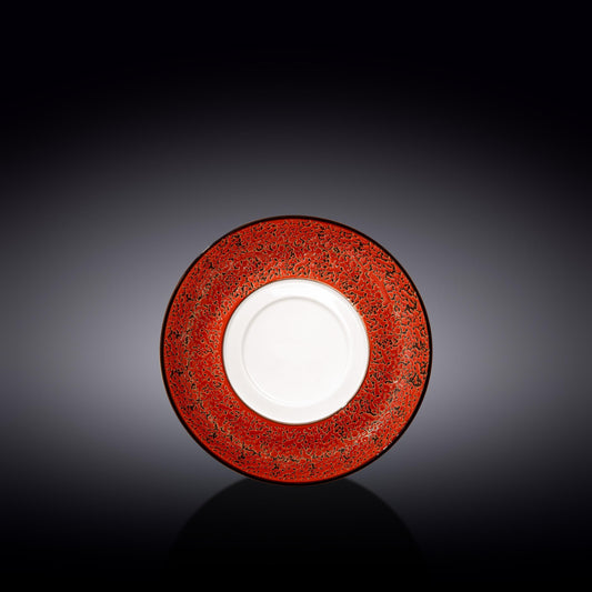 Red Porcelain Multi-Use Saucer 6.5" inch | 16 Cm