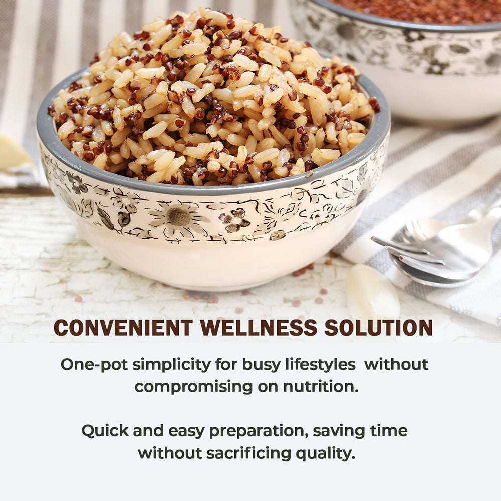 Quinoa & Brown Basmati Whole Grain Mix - Protein Rich Super Grain Jar