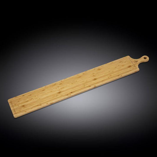 Bamboo Charcuterie Board With Handle 39.4" inch X 5.9" inch | 100 X 15 Cm
