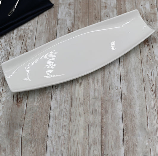 White Celery Tray / Dish 16" inch X 5" inch | 40 X 13 Cm
