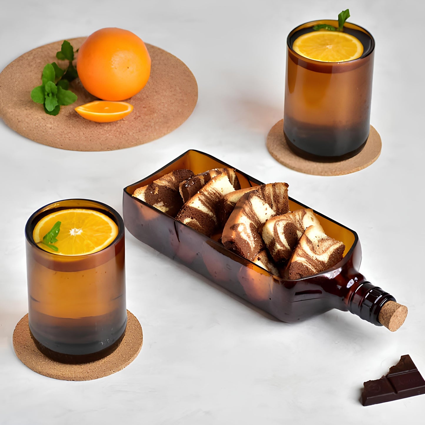 Ballantine's Bottle Glass Platter