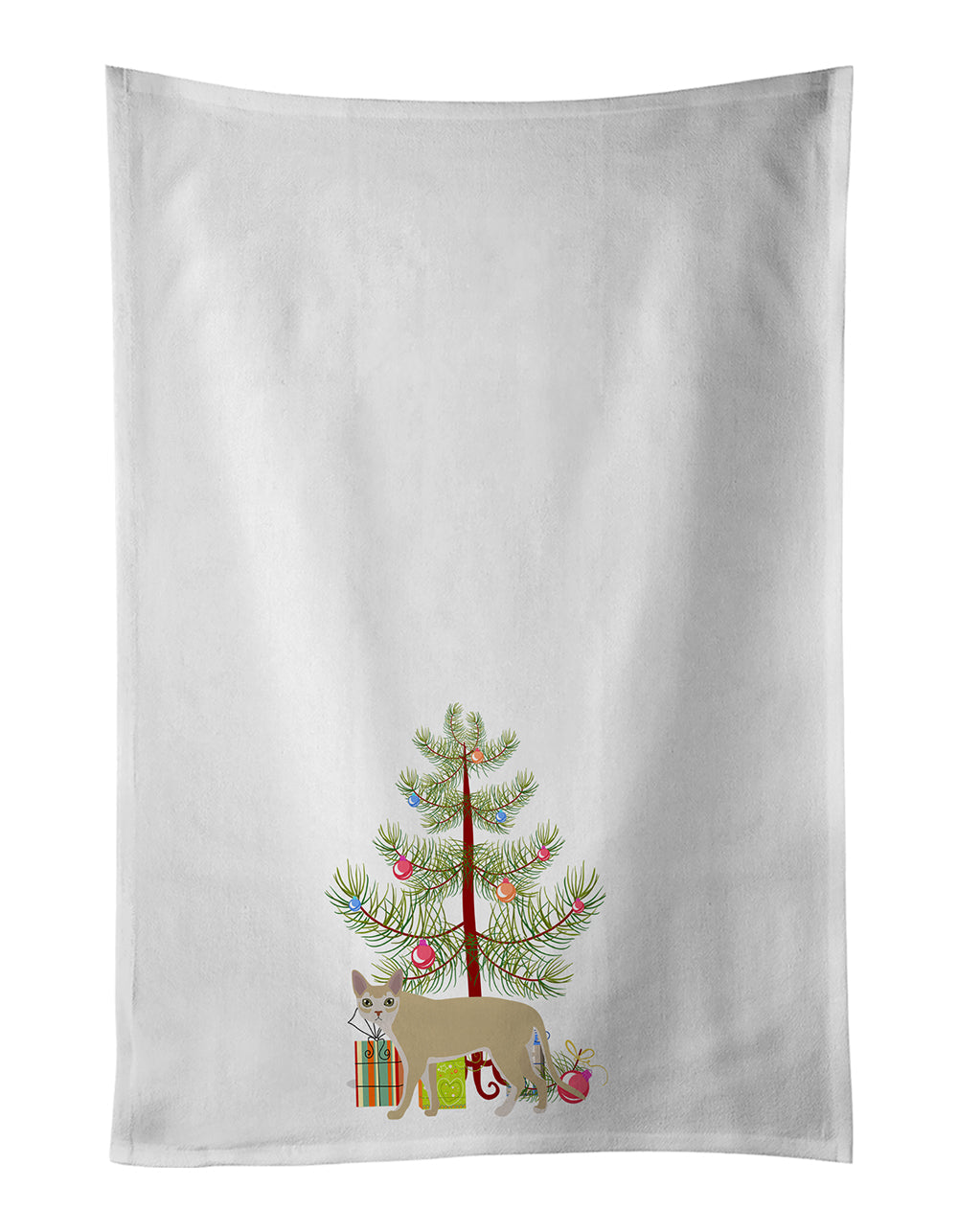 Singapura Cat Christmas Kitchen Towel Set of 2