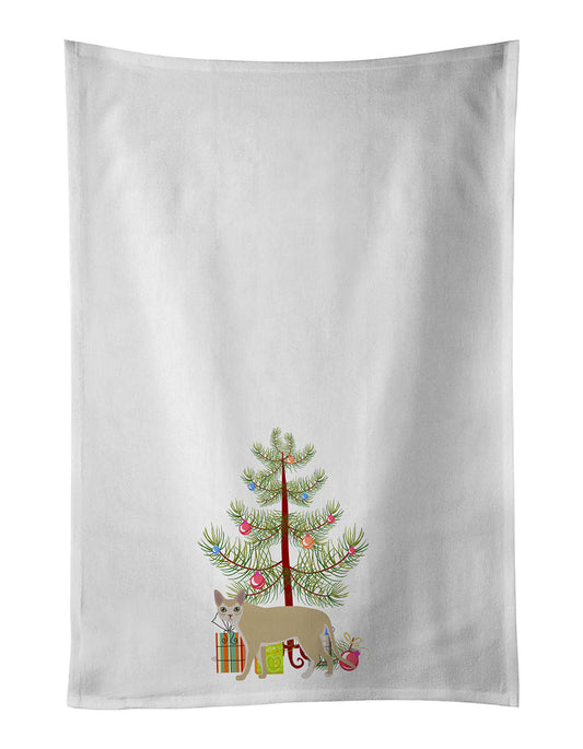 Singapura Cat Christmas Kitchen Towel Set of 2
