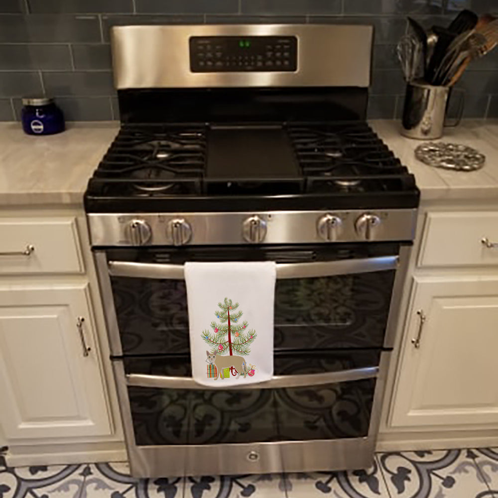 Singapura Cat Christmas Kitchen Towel Set of 2