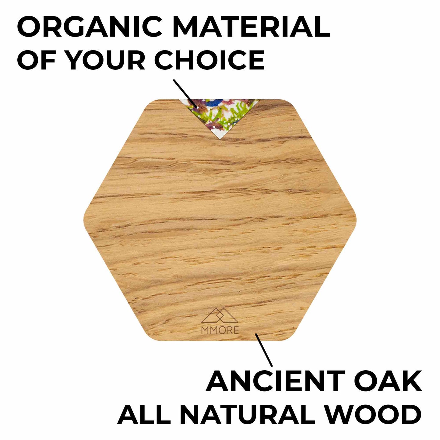 PERSONALIZED Wooden Coasters - Oak / Set of 4 Coasters