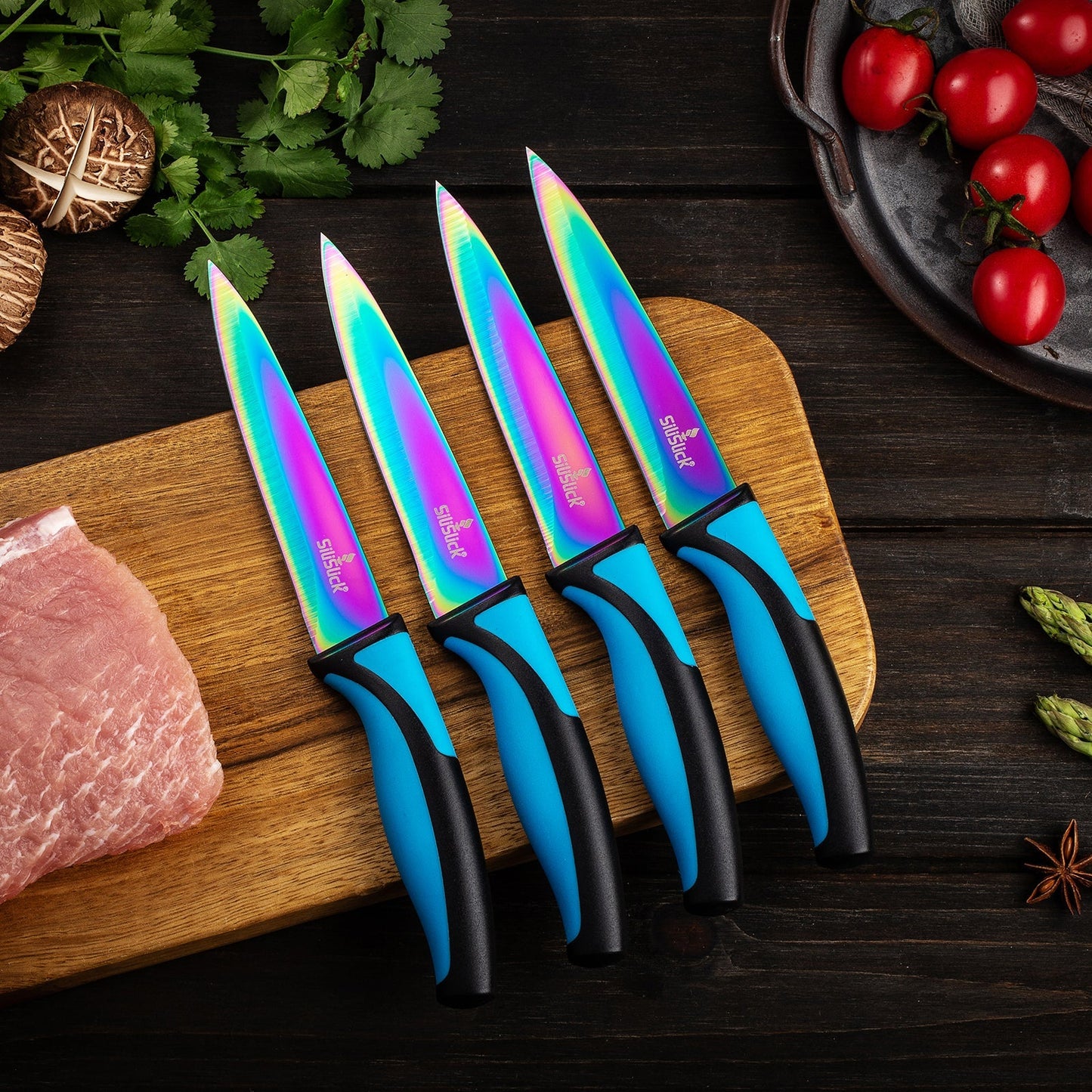 Steak Knife Set (4 Blue)
