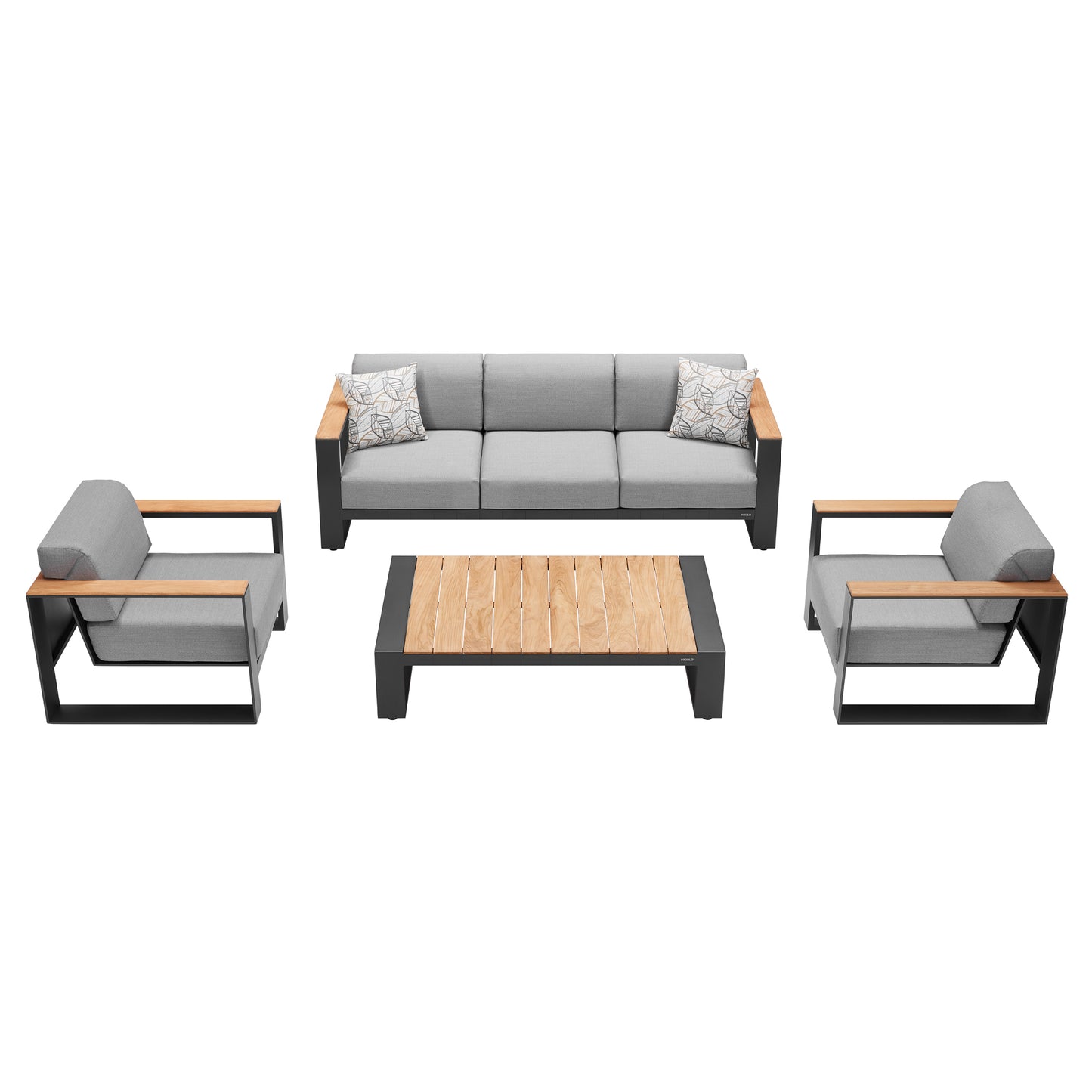 HIGOLD Cambusa Outdoor Teak Conversation Set for 5 -Series 2062