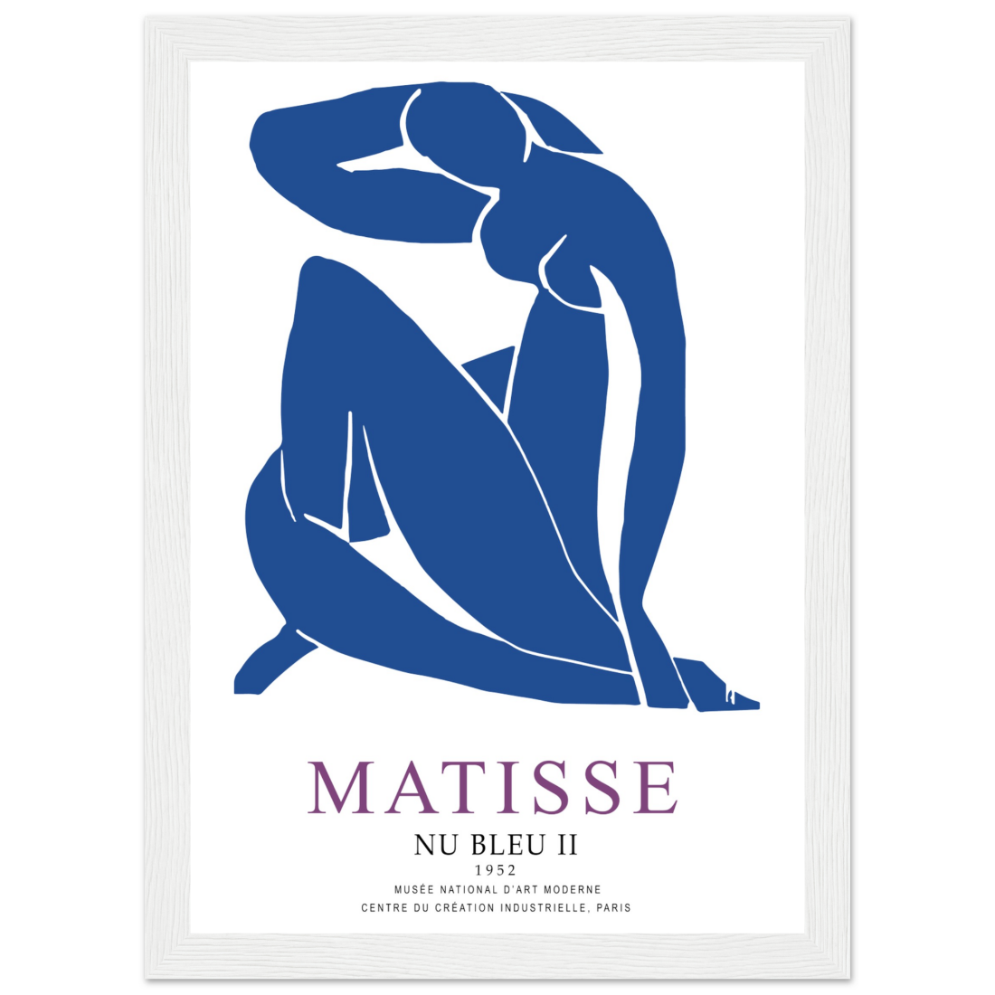 Henri Matisse Nu Bleu II (Blue Nude II) 1952 Artwork Poster