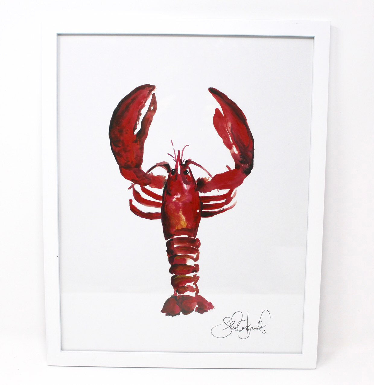 Lobster Art Print- 11x14, Animal Art, Home Decor, Wall Art, Simple